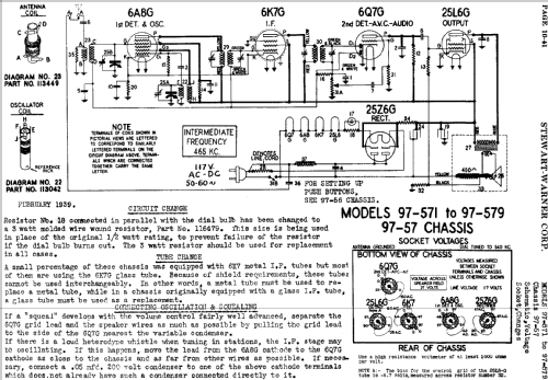 97-571 Ch= 97-57; Stewart Warner Corp. (ID = 522311) Radio