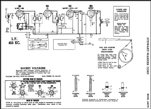 A41T1 9032A; Stewart Warner Corp. (ID = 408703) Radio