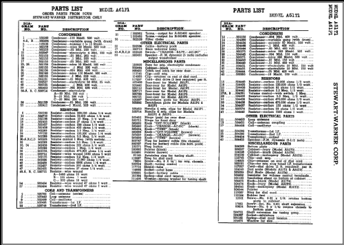 A51T2 Ch= 9020-B; Stewart Warner Corp. (ID = 408733) Radio