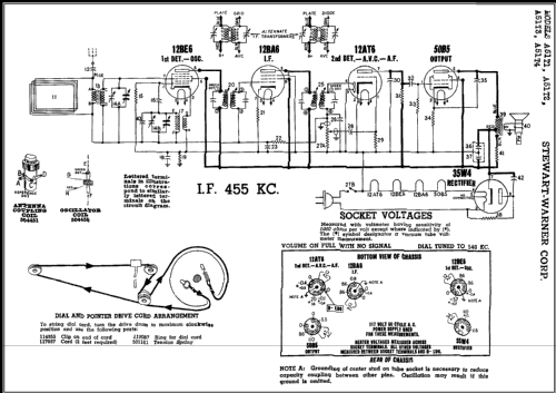 A51T4 'Air Pal' Ch= 9020-D; Stewart Warner Corp. (ID = 408738) Radio