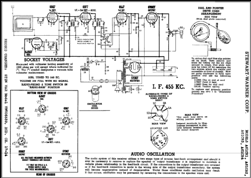 A61CR1 Ch= 9034-C; Stewart Warner Corp. (ID = 409270) Radio