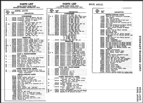 A61CR1 Ch= 9034-C; Stewart Warner Corp. (ID = 409272) Radio