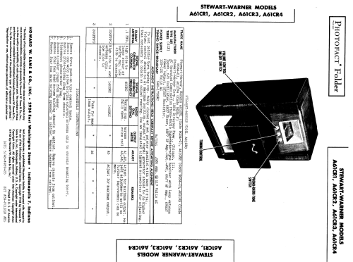 A61CR1 Ch= 9034-C; Stewart Warner Corp. (ID = 974747) Radio