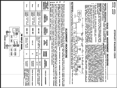 A61P1 Ch= 9036-A; Stewart Warner Corp. (ID = 409292) Radio