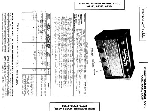 A72T1 Ch= 9026A; Stewart Warner Corp. (ID = 942031) Radio