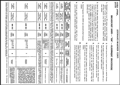 A92CR6 ; Stewart Warner Corp. (ID = 409664) Radio