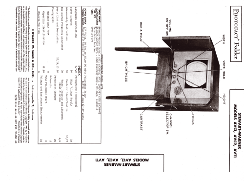 AVC2 ; Stewart Warner Corp. (ID = 2629262) Television