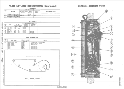 B51T2 Ch= 9044-B; Stewart Warner Corp. (ID = 1517265) Radio