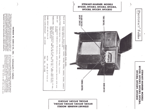 B92CR10 Ch= 9043M; Stewart Warner Corp. (ID = 1301103) Radio