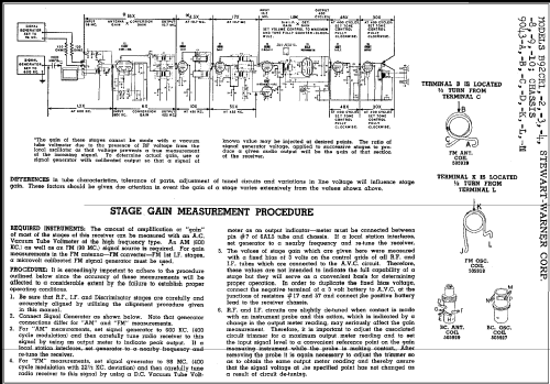 B92CR2 Ch= 9043B; Stewart Warner Corp. (ID = 309526) Radio