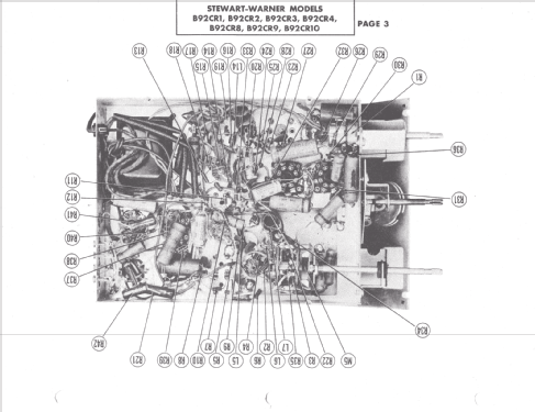 B92CR8 Ch= 9043K; Stewart Warner Corp. (ID = 1301082) Radio