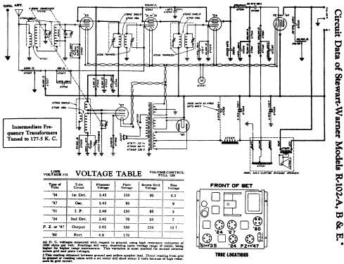 R-102-A chassis; Stewart Warner Corp. (ID = 555690) Radio