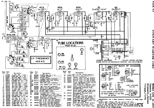 R-126 series chassis; Stewart Warner Corp. (ID = 501288) Radio