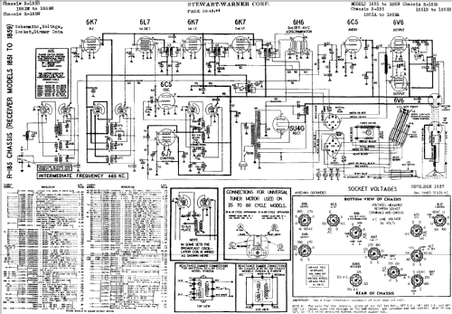 R-185 series chassis; Stewart Warner Corp. (ID = 514281) Radio