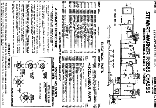 R-3589S Ch= R-358S; Stewart Warner Corp. (ID = 549332) Radio