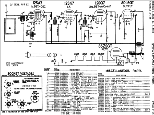 R-3869 Ch= R-386; Stewart Warner Corp. (ID = 549362) Radio