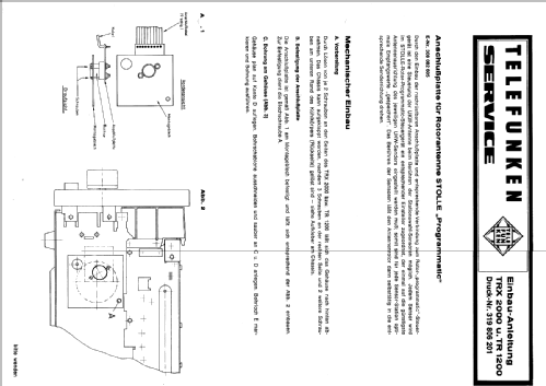 Programmatic 2031 - TRX2000 - TR1200; Stolle, Karl, (ID = 1925148) Antenna