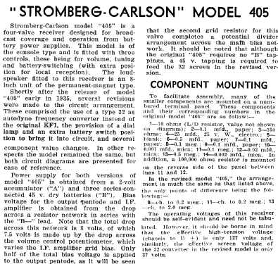 405; Stromberg-Carlson (ID = 1945249) Radio