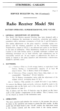 504; Stromberg-Carlson (ID = 2736265) Radio