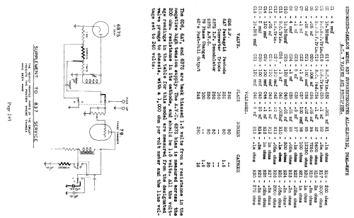 Combination 837PR Ch= 837; Stromberg-Carlson (ID = 693927) Radio