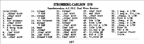 D70; Stromberg-Carlson (ID = 778486) Radio