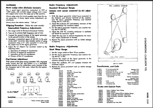 1110-HW ; Stromberg-Carlson Co (ID = 444450) Radio