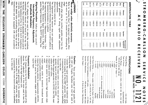 1121-LW Series 10-11-12; Stromberg-Carlson Co (ID = 1269147) Radio