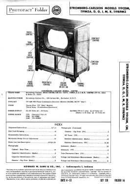 119M5A Ch= 112114; Stromberg-Carlson Co (ID = 2902425) Television