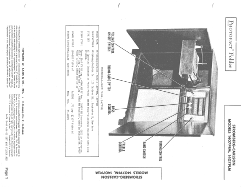 1407PLM ; Stromberg-Carlson Co (ID = 1517283) Radio