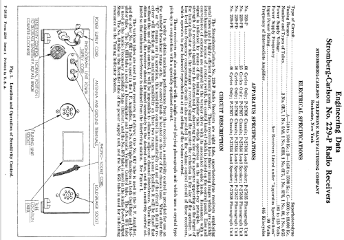 229-P Series ; Stromberg-Carlson Co (ID = 1258166) Radio