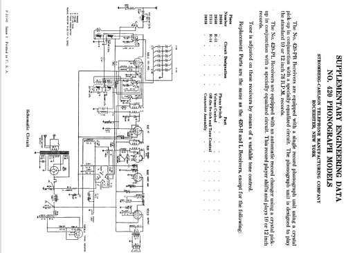 420-PL Ch= 420; Stromberg-Carlson Co (ID = 1263780) Radio