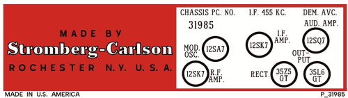500-H ; Stromberg-Carlson Co (ID = 3048029) Radio