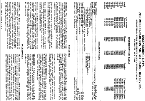 520-J ; Stromberg-Carlson Co (ID = 1265570) Radio