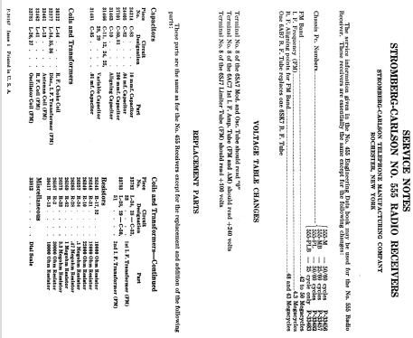555-M ; Stromberg-Carlson Co (ID = 1540133) Radio