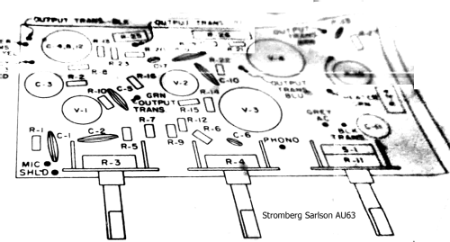 Amplifier AU-63; Stromberg-Carlson Co (ID = 1520261) Ampl/Mixer