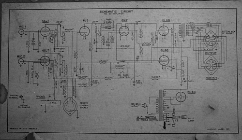 Amplifier No. 20; Stromberg-Carlson Co (ID = 1724510) Ampl/Mixer