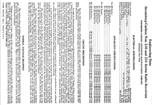 Chairside 231-F ; Stromberg-Carlson Co (ID = 1259905) Radio