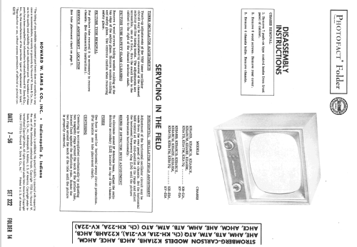 K22AHB Ch= KV-22A; Stromberg-Carlson Co (ID = 2298874) Television