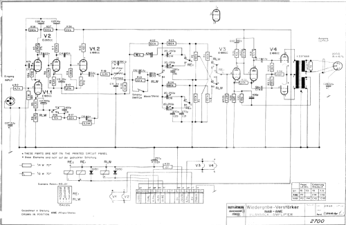 Wiedergabeverstärker - Playback Amplifier NAB-AME; Studer-Revox; (ID = 3042096) Ampl/Mixer