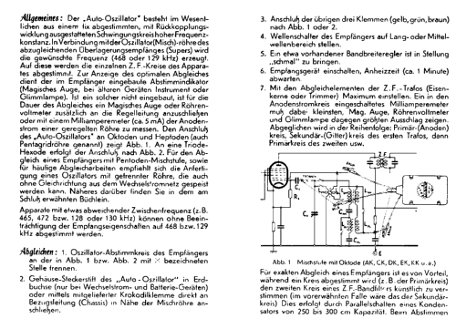 Auto-Oszillator A; Stuzzi Ges. mbH; (ID = 73597) Ausrüstung