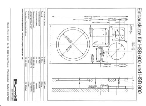 Hobbyline HSB 600; Summit, Hans G. (ID = 2085011) Speaker-P