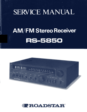 Roadstar Stereo Receiver RS-5850; Sunrise House Ltd. (ID = 2995921) Radio