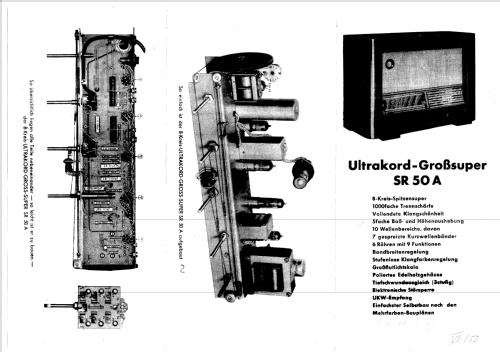 Ultrakord-Großsuper SR50A; Super-Radio; Hamburg (ID = 823125) Kit