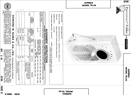 TR-66 ; Superex Electronics (ID = 557354) Radio