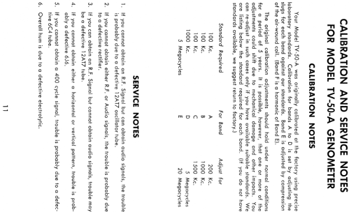 Genometer TV-50A; Superior Instruments (ID = 639252) Ausrüstung