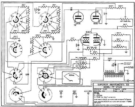 Vacuum Tube Voltmeter 77; Superior Instruments (ID = 2174540) Equipment