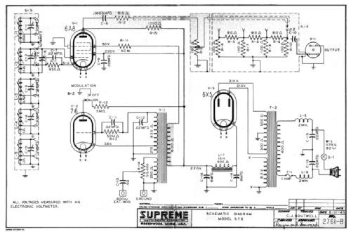 Signal Generator 576; Supreme Instruments (ID = 3058609) Equipment