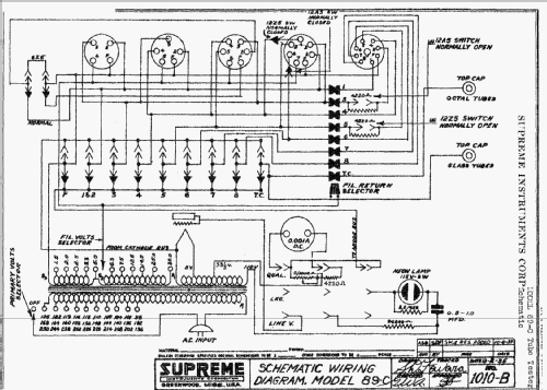 Tubetester 89-S; Supreme Instruments (ID = 295428) Ausrüstung