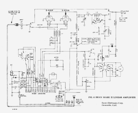 Linear Amplifier Mark II; Swan Electronics, (ID = 3036372) Amateur-D