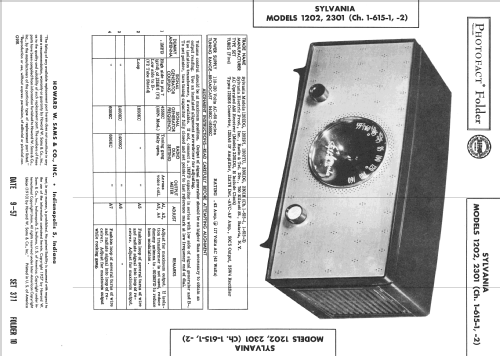 1202 Ch= 1-615-1; Sylvania Hygrade, (ID = 2439608) Radio